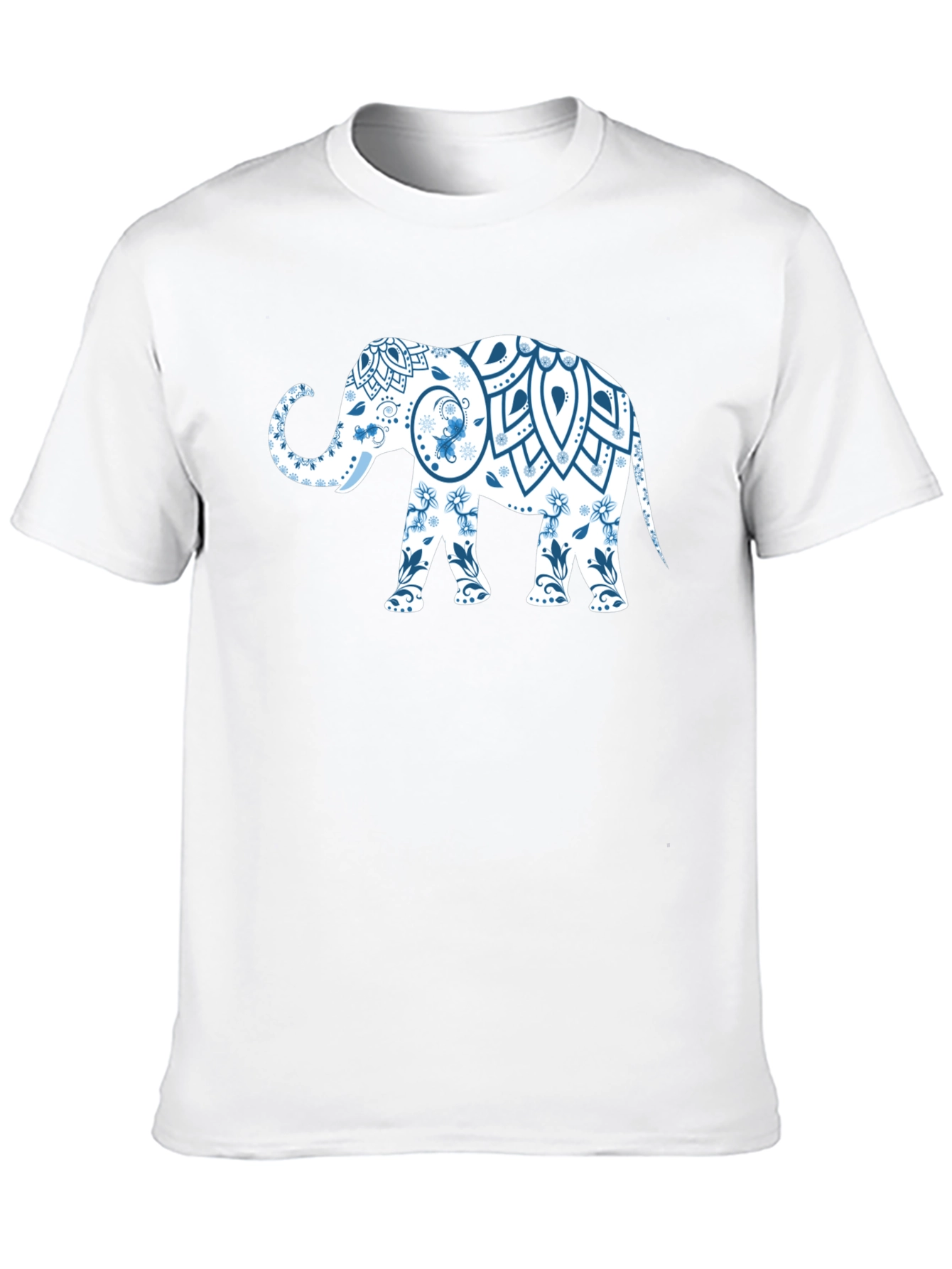 Elephant Mandala Black T-Shirt - Unique Graphic Tee
