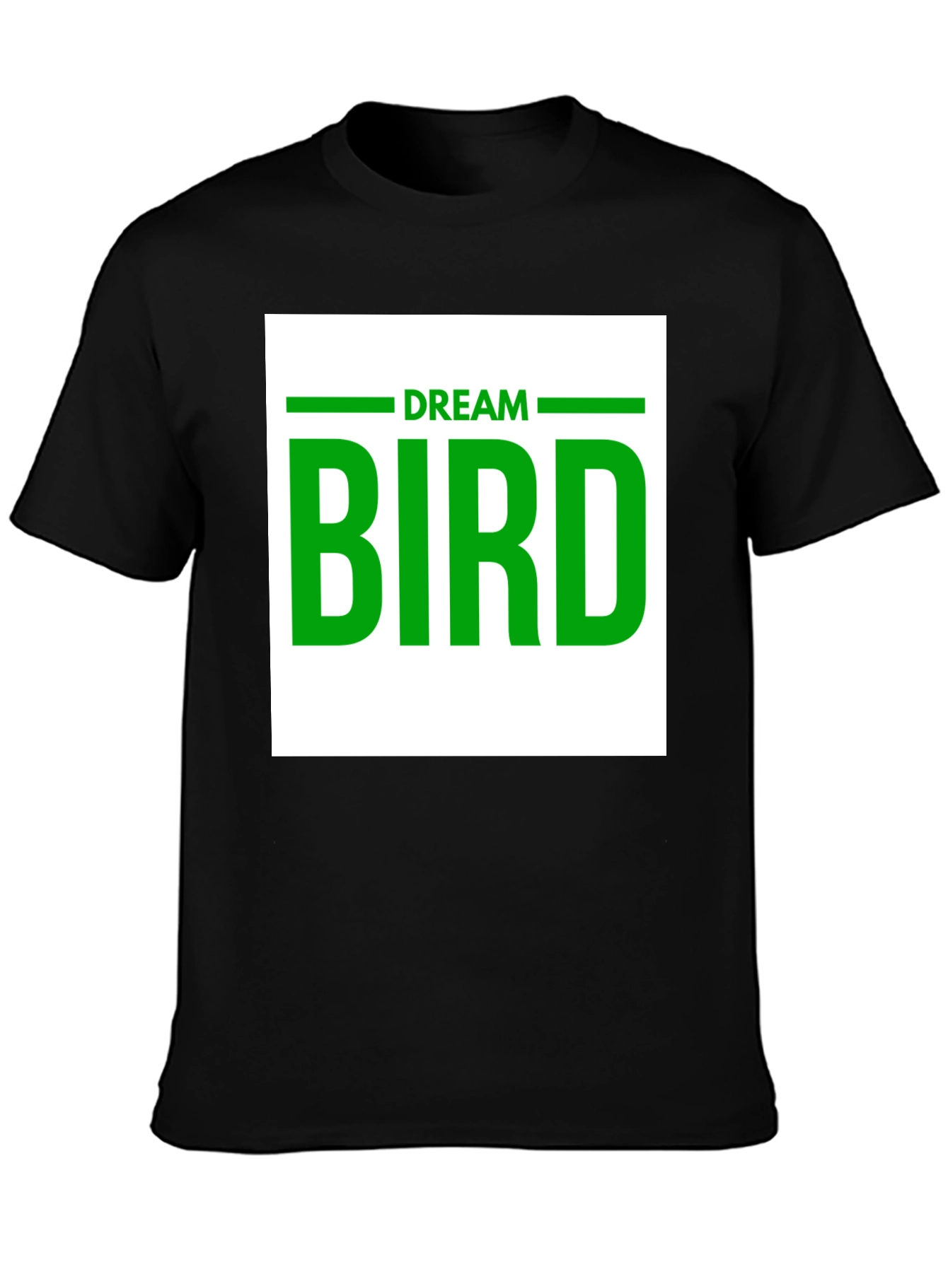 Dream Bird Graphic T-Shirt - Black Cotton Tee