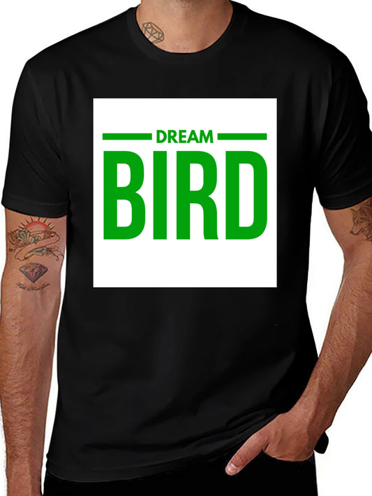 Dream Bird Graphic T-Shirt - Black Cotton Tee