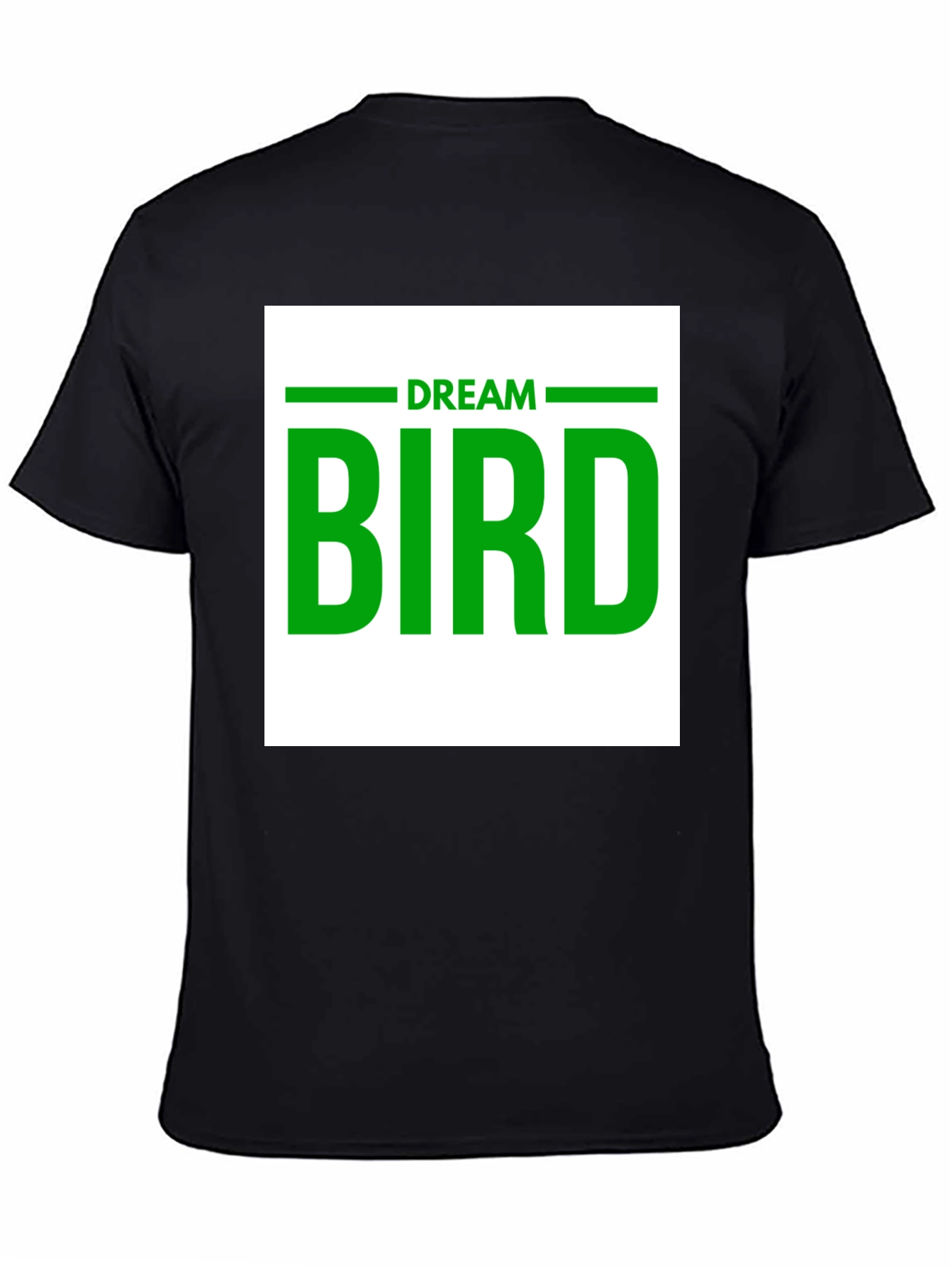 Dream Bird Graphic T-Shirt - Black Cotton Tee