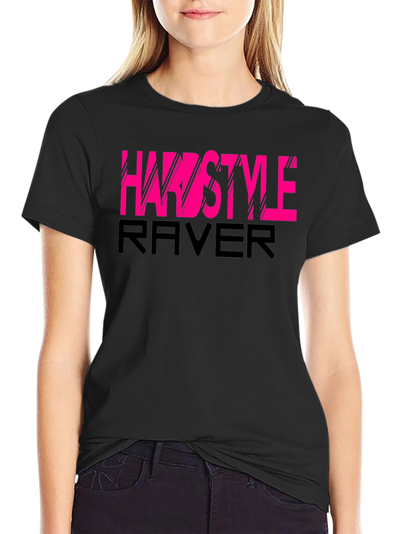 Hairstyle Raver Graphic Tee - Black