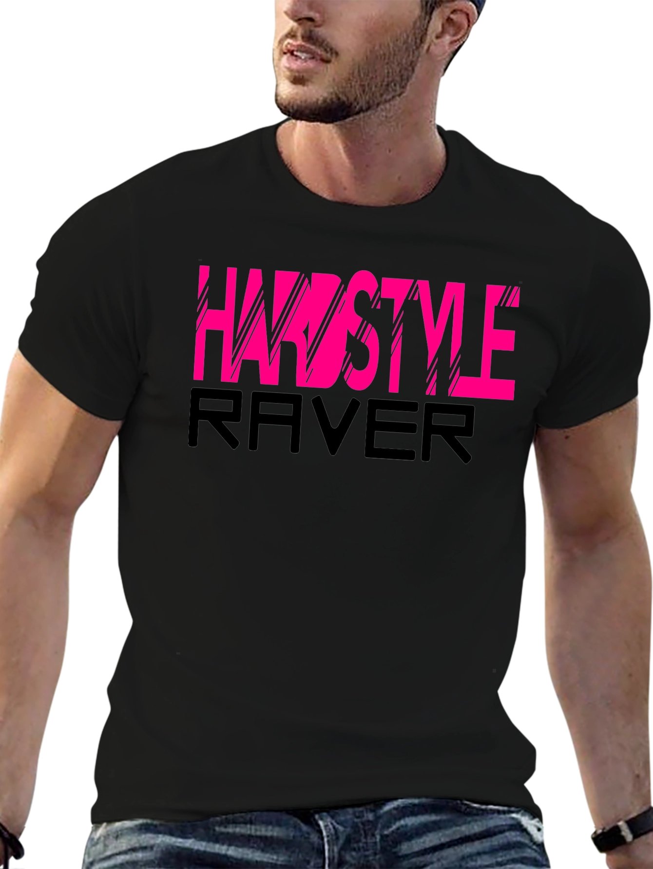 Hairstyle Raver Graphic Tee - Black