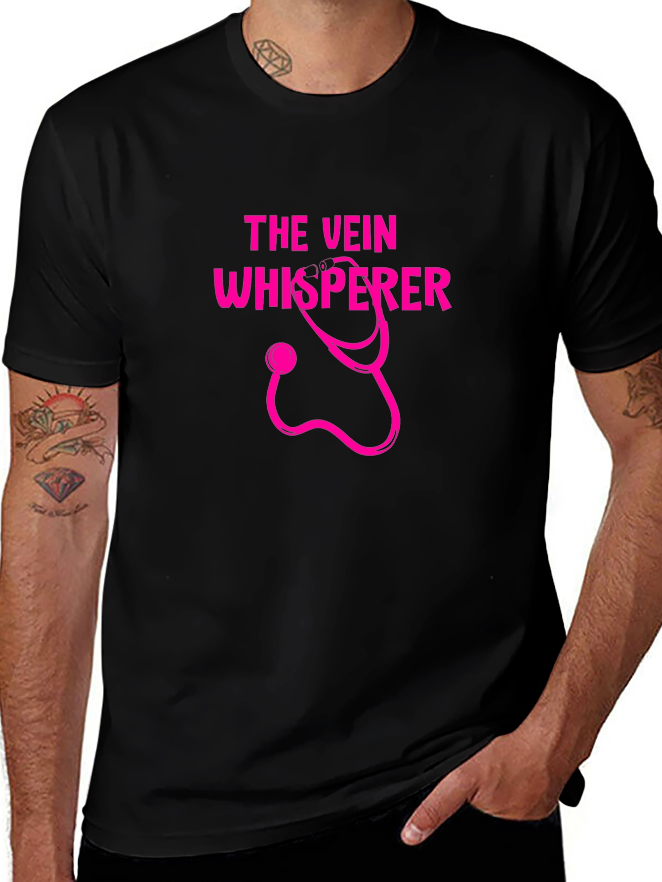 The Vein Whisperer Graphic T-Shirt - Phlebotomist Tee