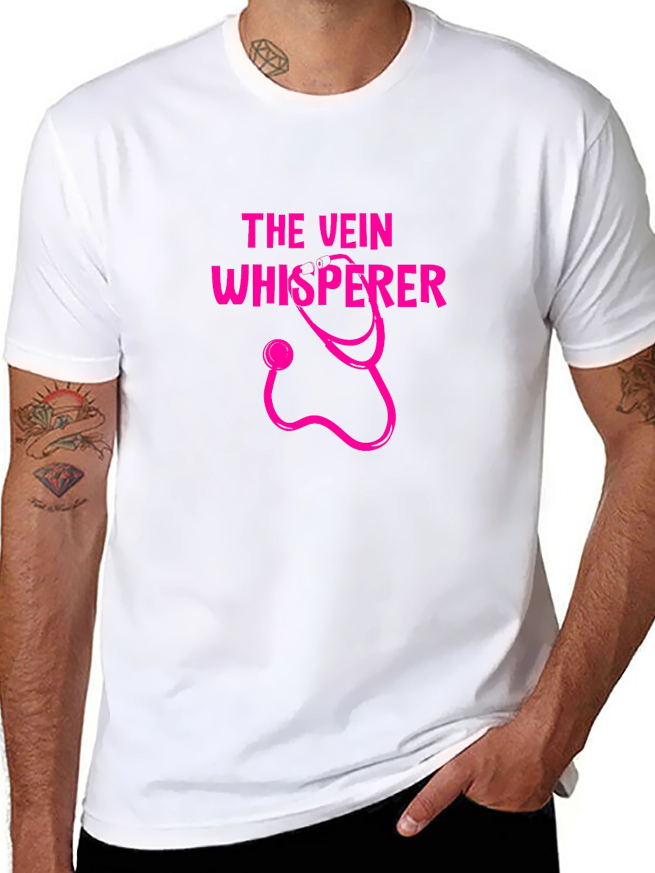 The Vein Whisperer Graphic T-Shirt - Phlebotomist Tee