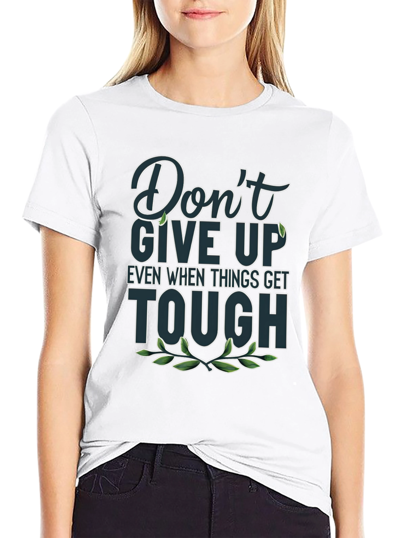 Inspirational Graphic Tee - Dont Give Up T-Shirt
