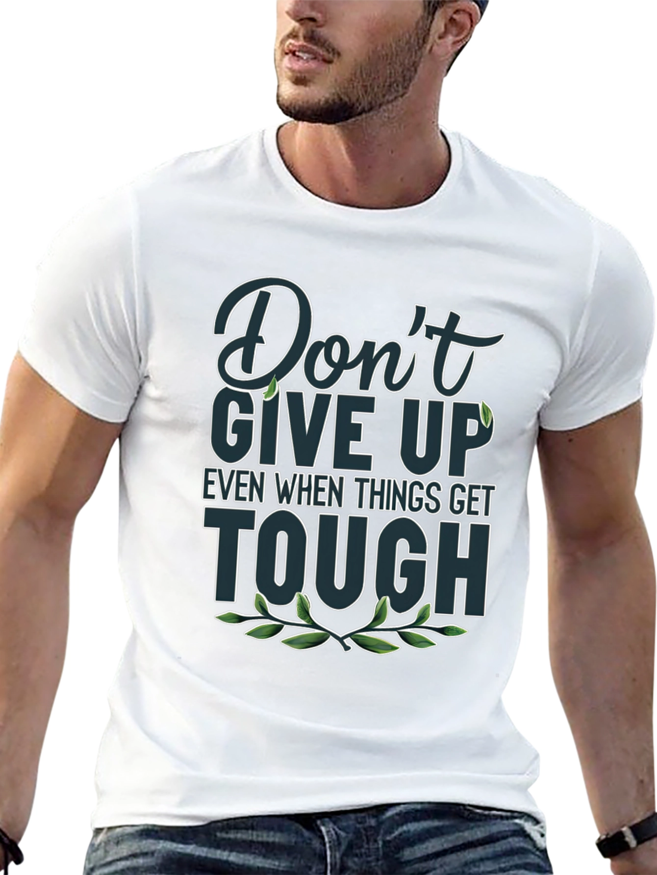 Inspirational Graphic Tee - Dont Give Up T-Shirt