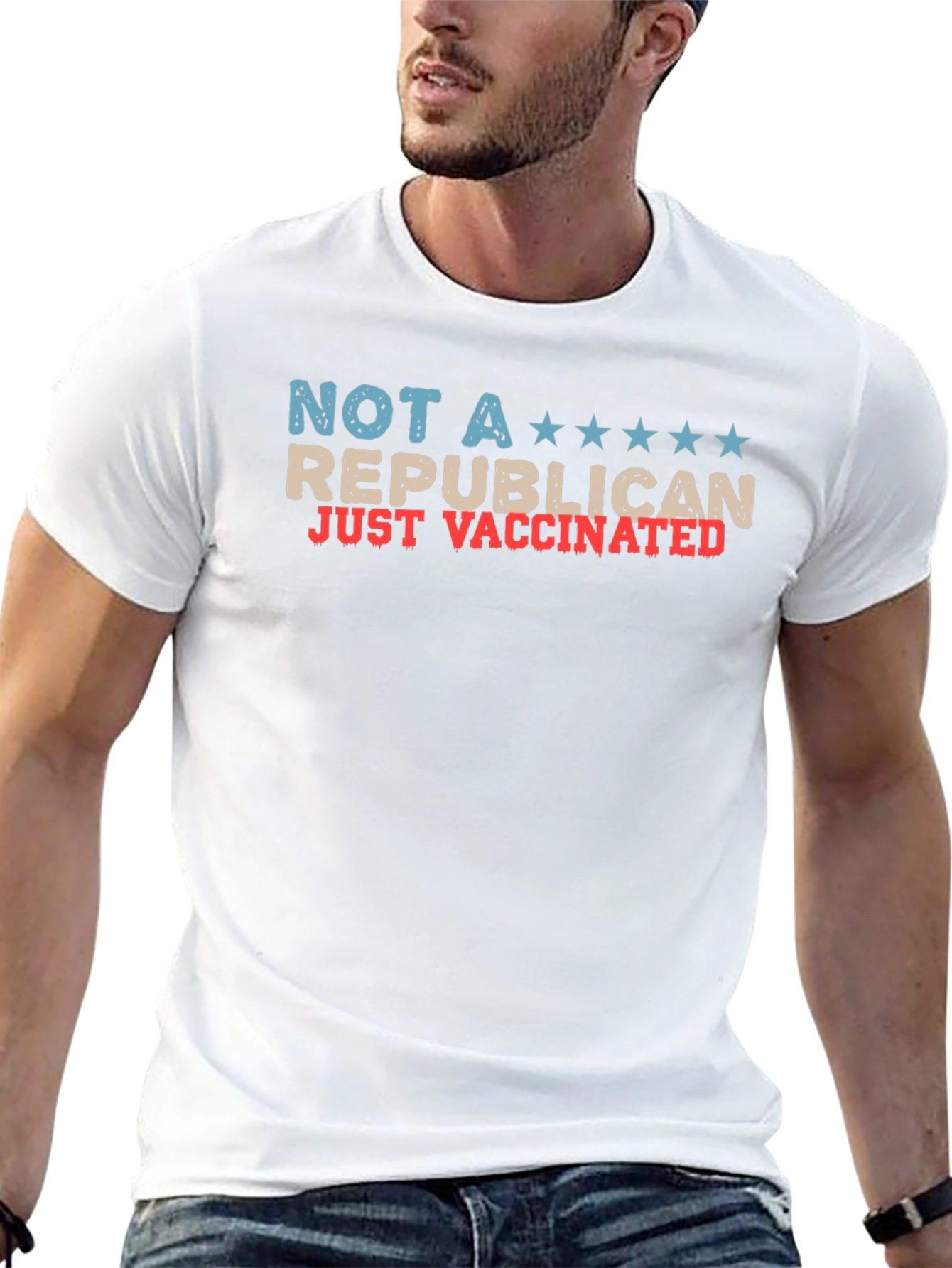 Not A Republican Just Vaccinated Graphic Tee