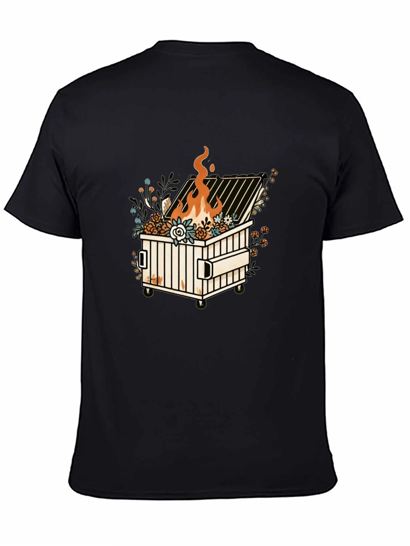 Dumpster Fire Graphic Tee - Trendy Design