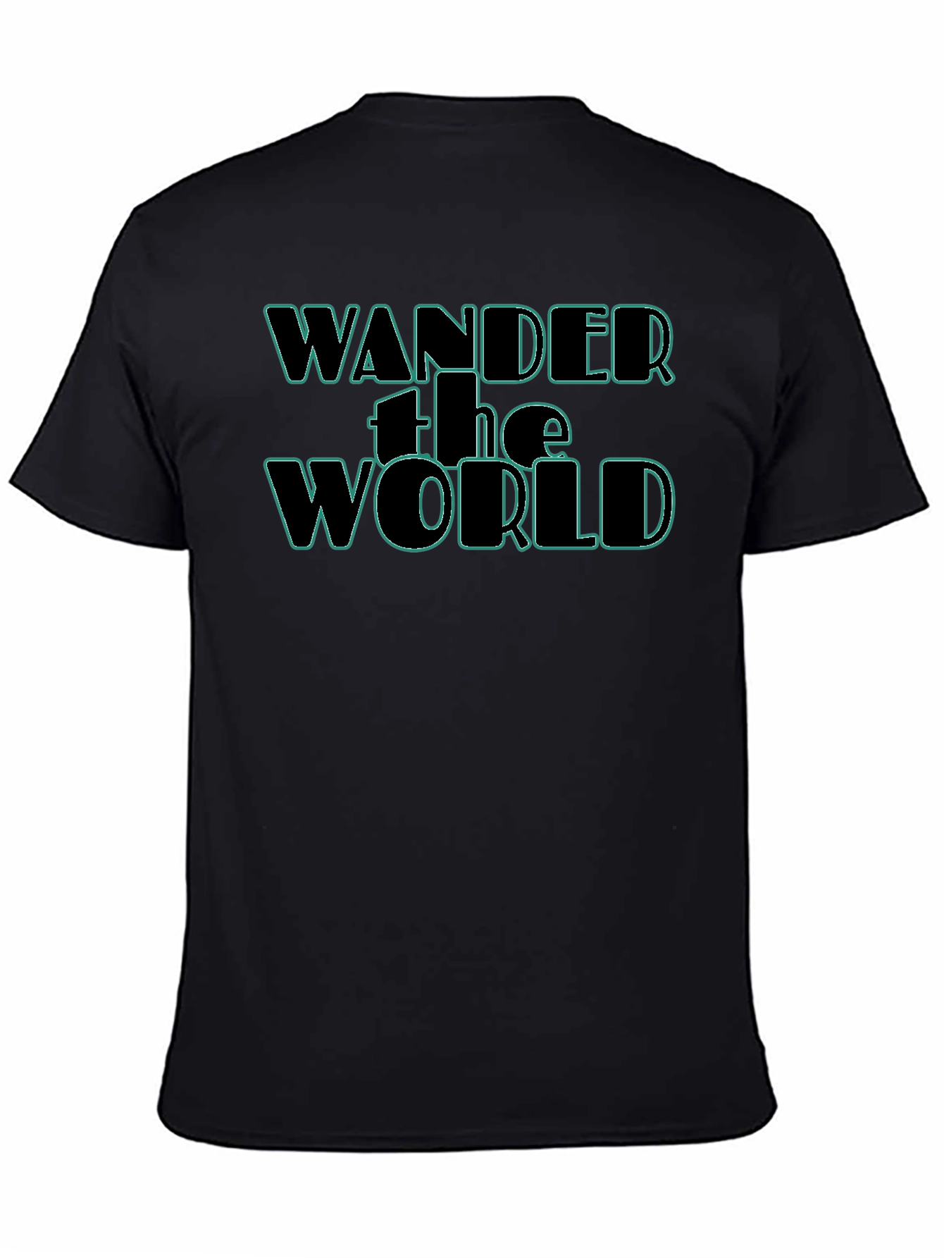 Wander the World Graphic Tee - Black