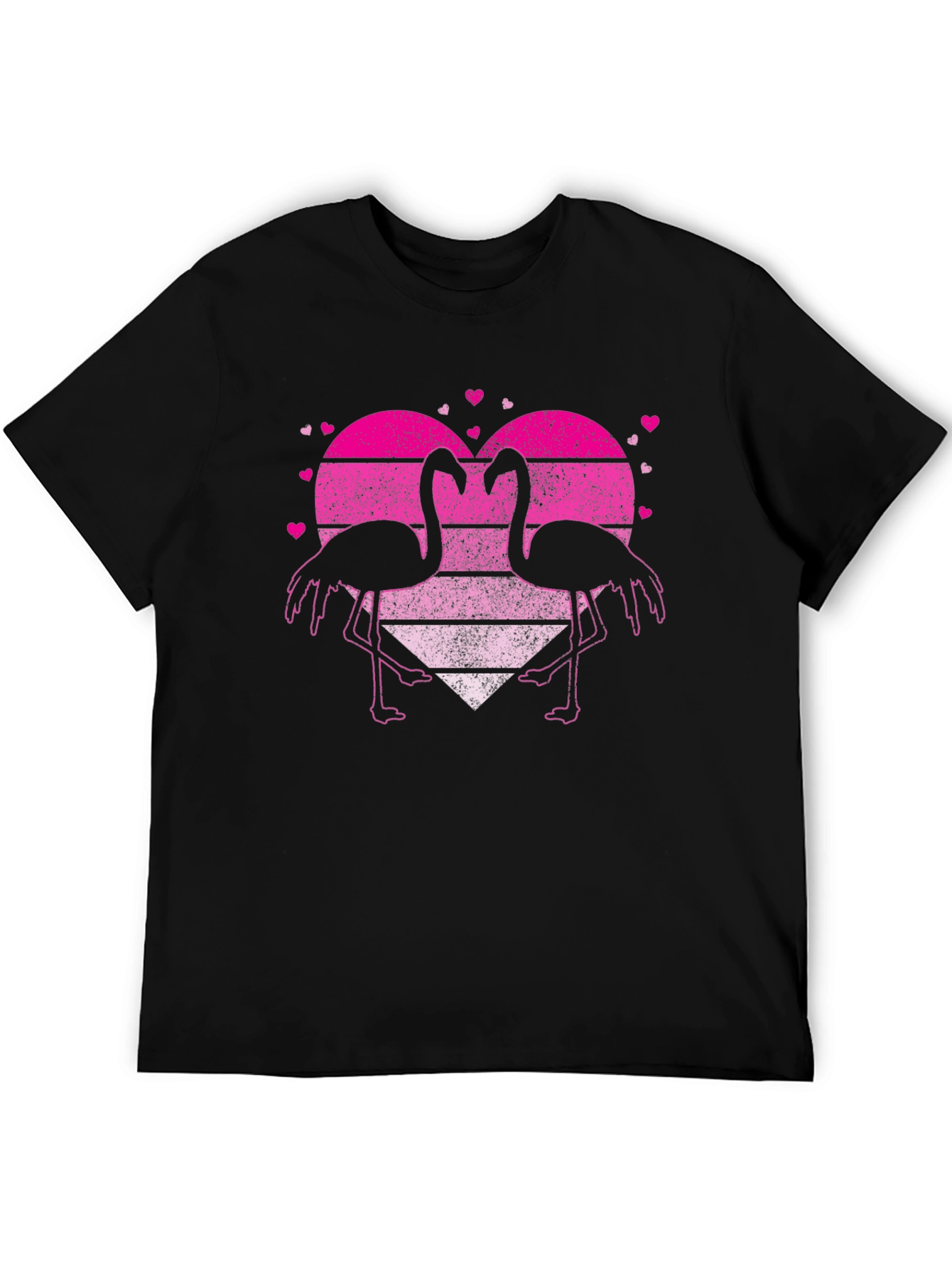 Flamingo Heart Graphic T-Shirt