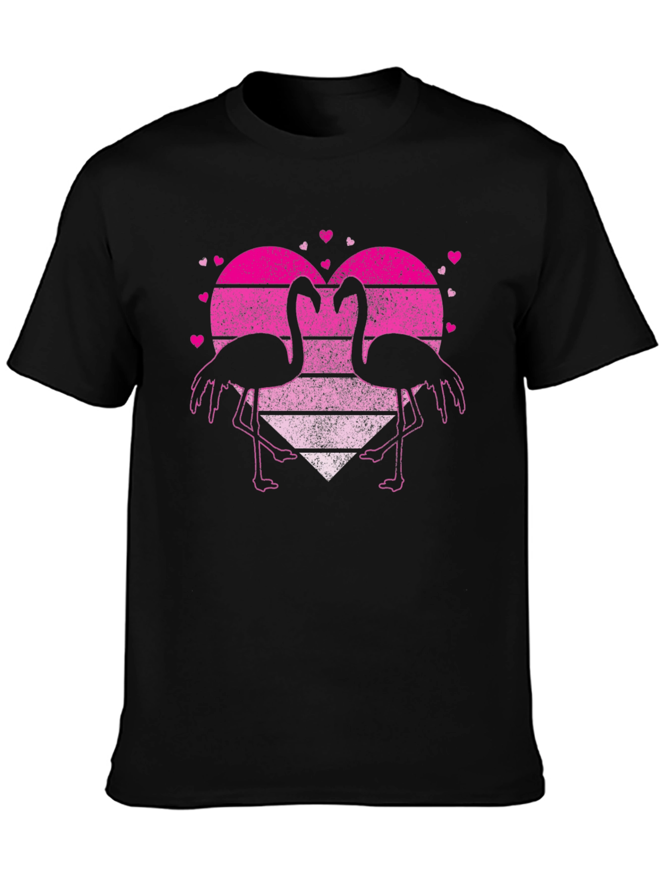 Flamingo Heart Graphic T-Shirt