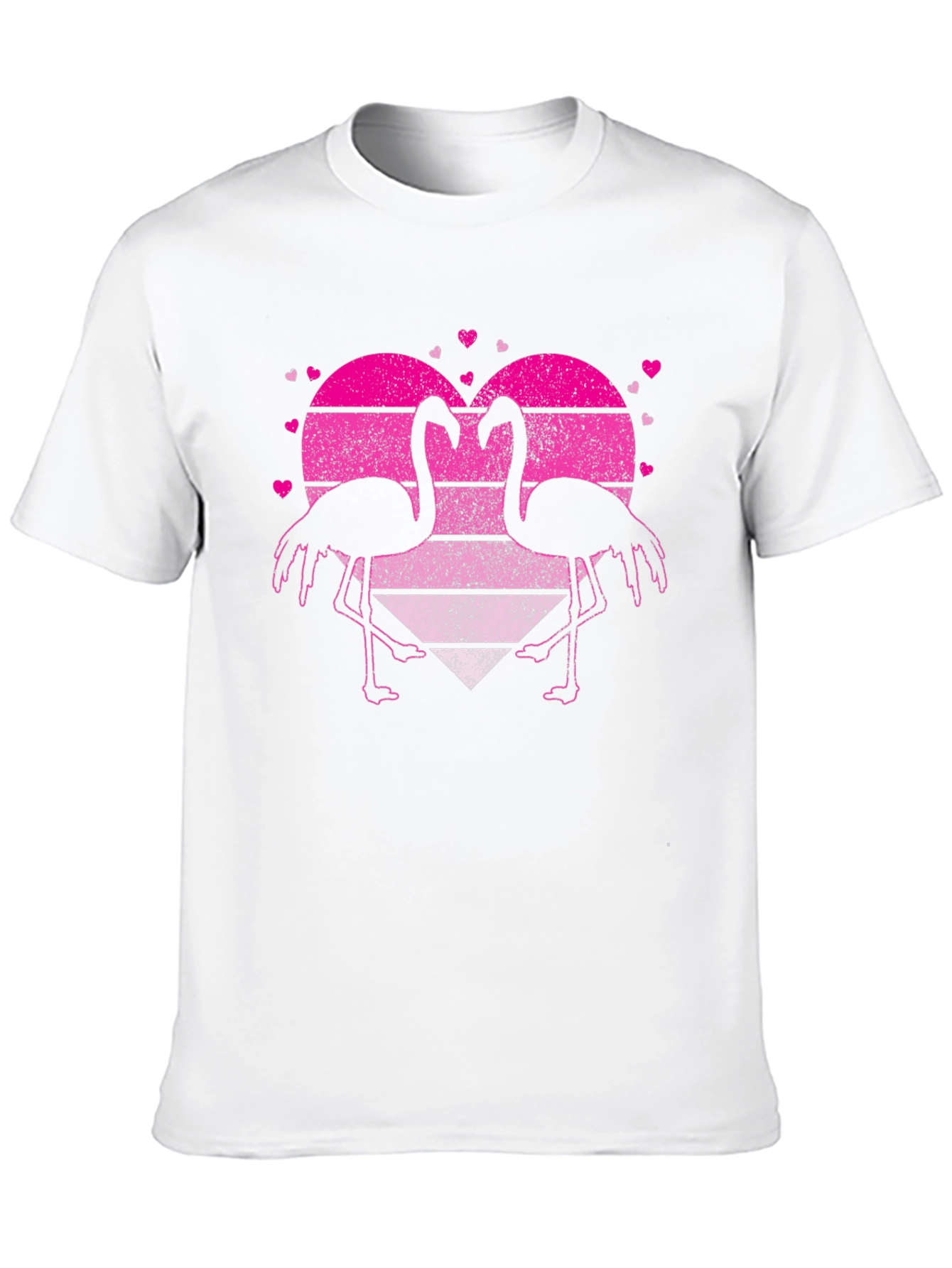 Flamingo Heart Graphic T-Shirt