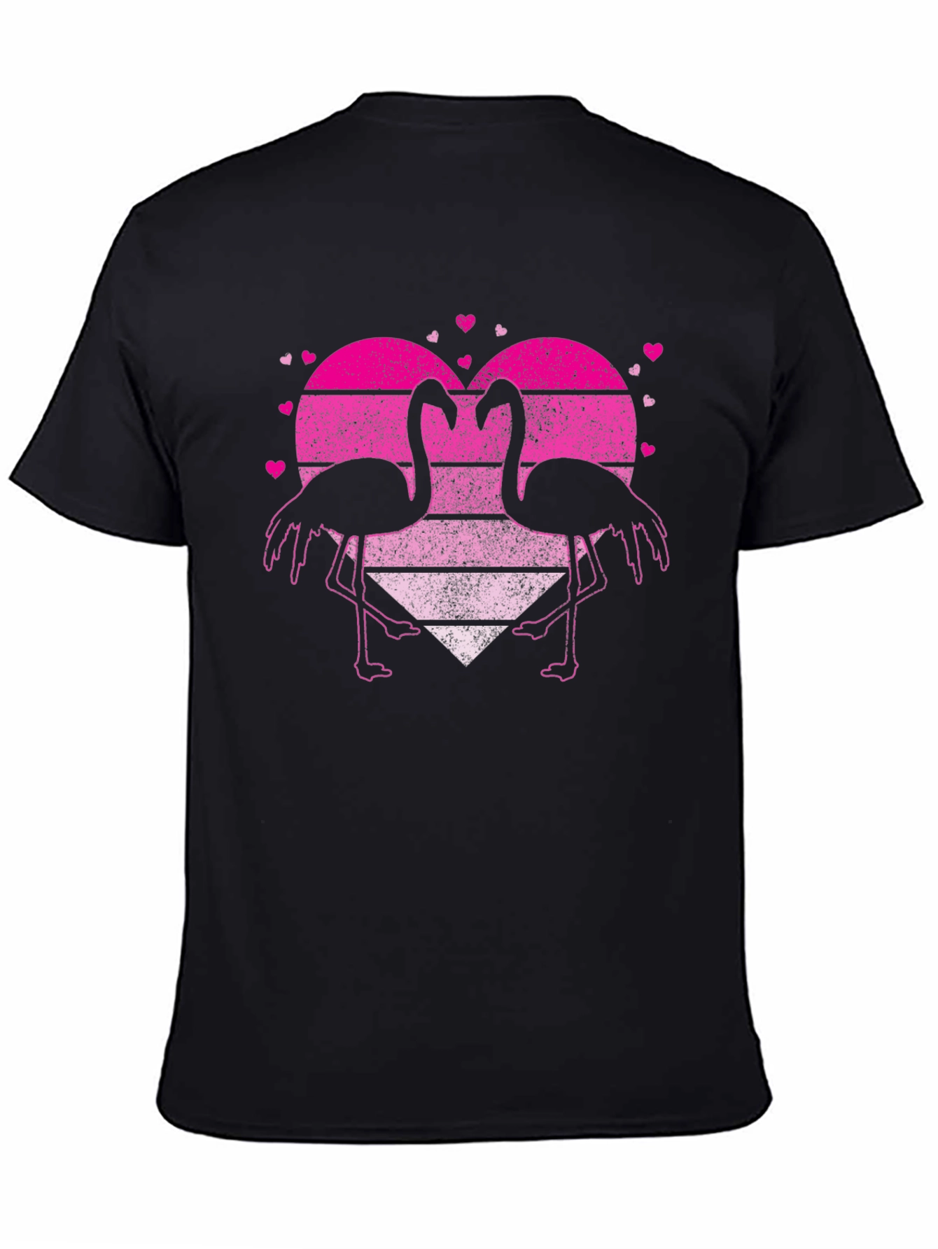Flamingo Heart Graphic T-Shirt