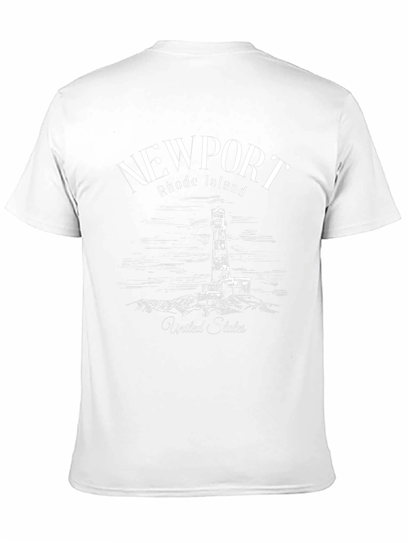 Newport Rhode Island Lighthouse Graphic T-Shirt