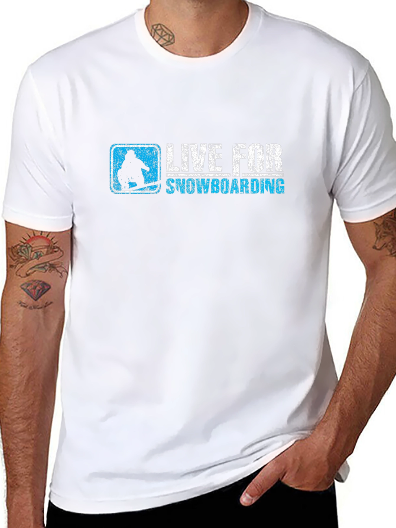 Live For Snowboarding Graphic Tee