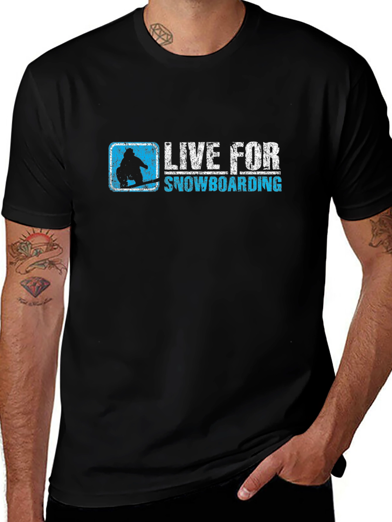Live For Snowboarding Graphic Tee