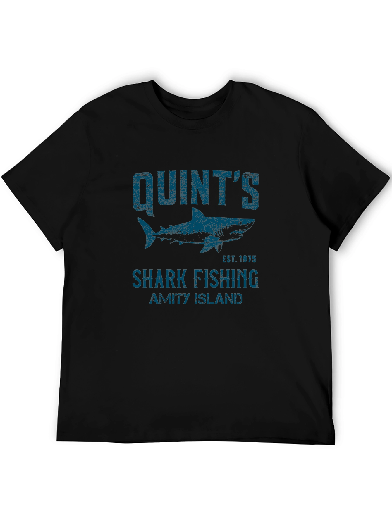 Quints Shark Fishing T-Shirt - Amity Island Est. 1975