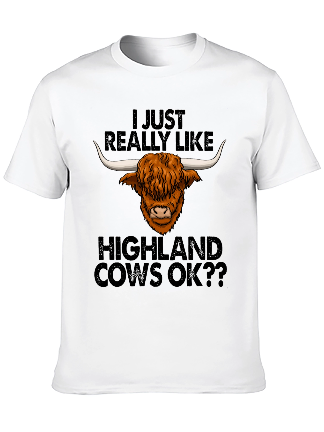 Highland Cow Lover Tee - Funny Graphic T-Shirt