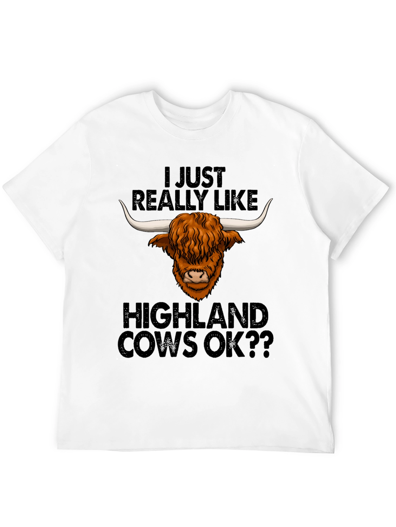 Highland Cow Lover Tee - Funny Graphic T-Shirt