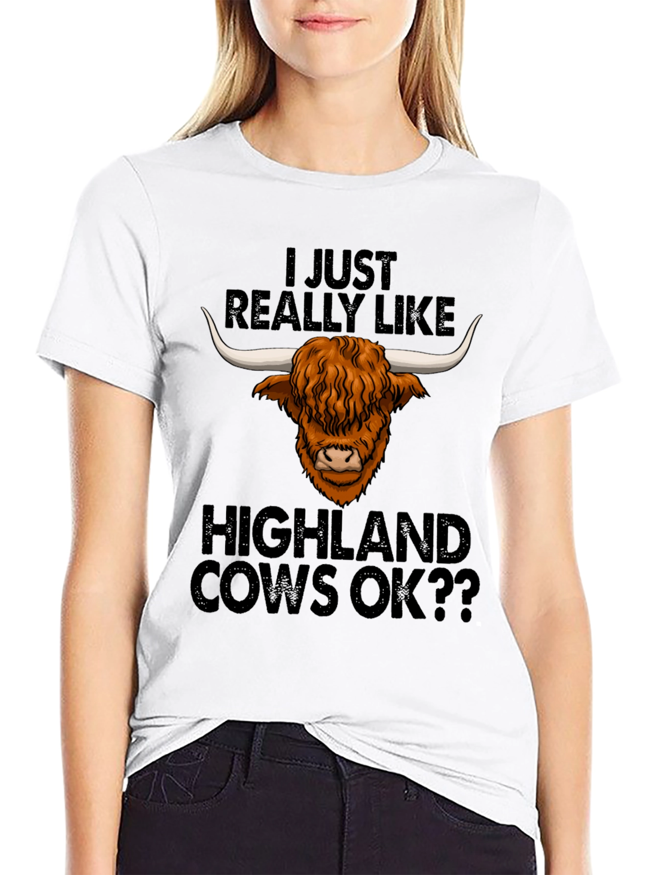 Highland Cow Lover Tee - Funny Graphic T-Shirt