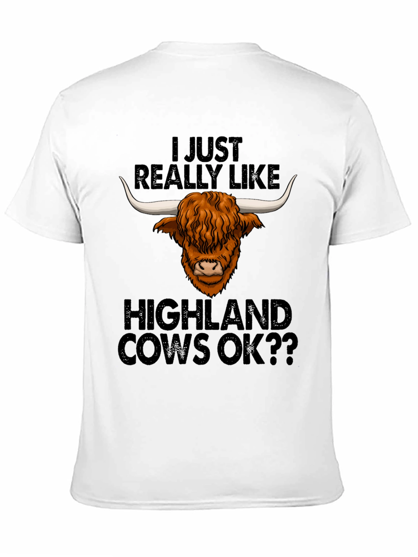 Highland Cow Lover Tee - Funny Graphic T-Shirt