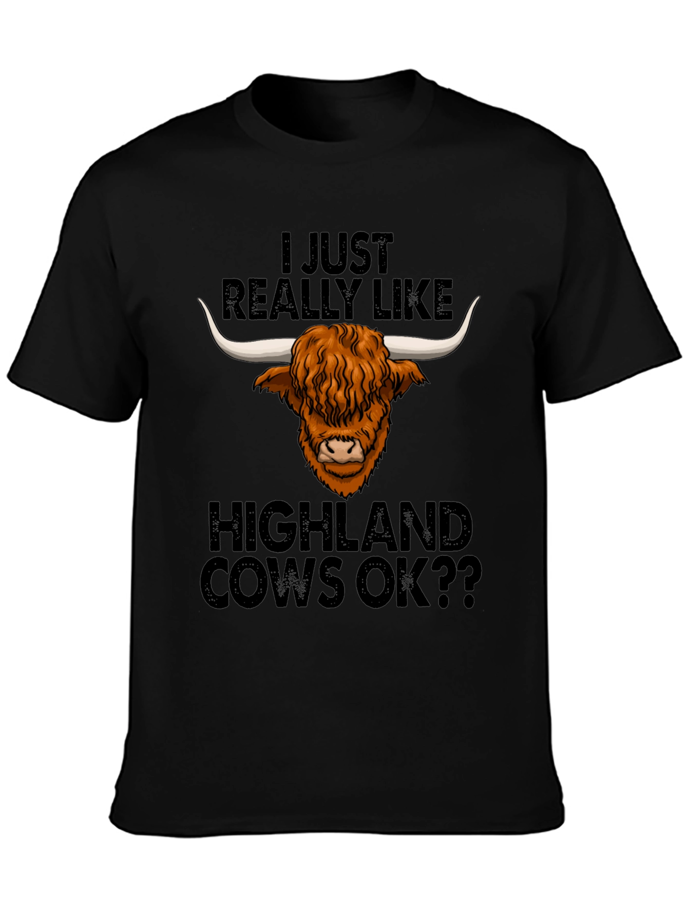 Highland Cow Lover Tee - Funny Graphic T-Shirt