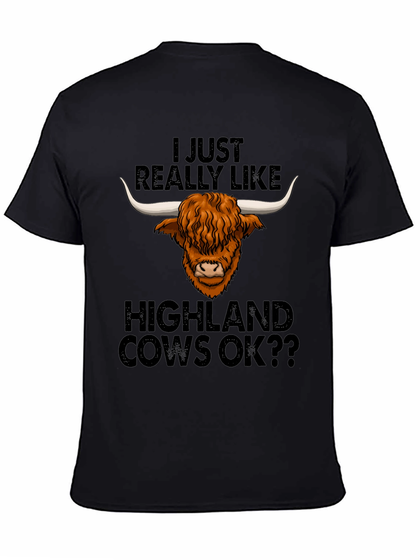 Highland Cow Lover Tee - Funny Graphic T-Shirt