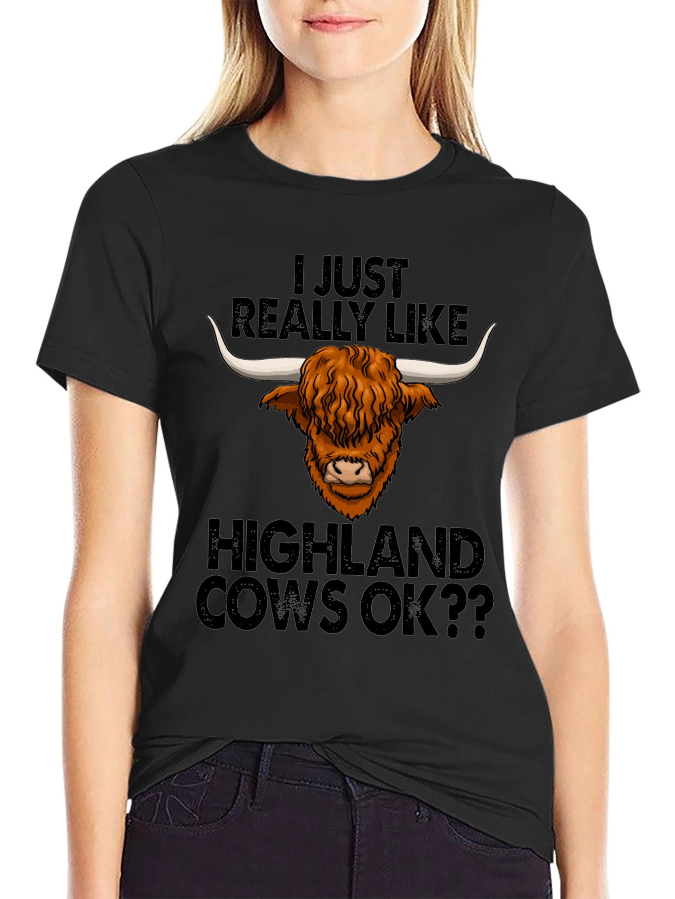 Highland Cow Lover Tee - Funny Graphic T-Shirt