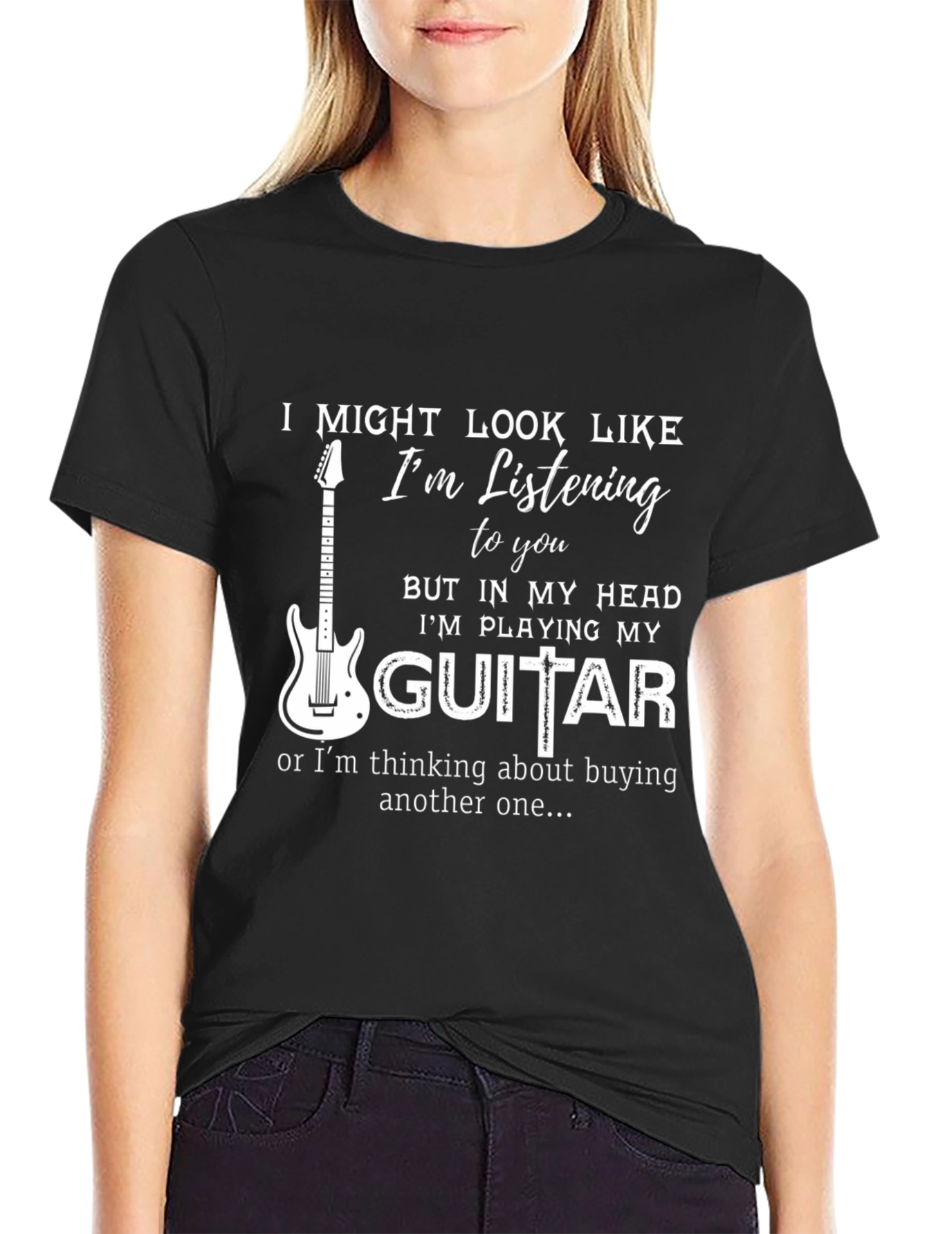 Funny Guitar Player T-Shirt - Musician Gift