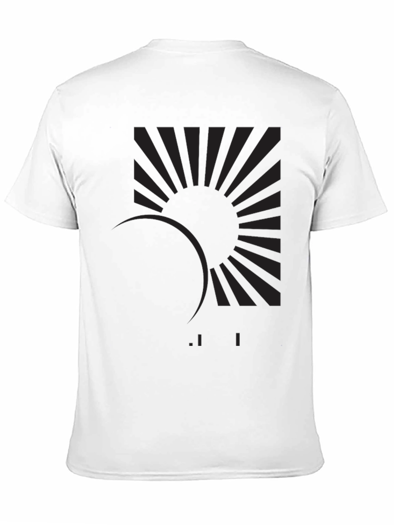 Eclipse Graphic Tee - Stylish Black Cotton Blend