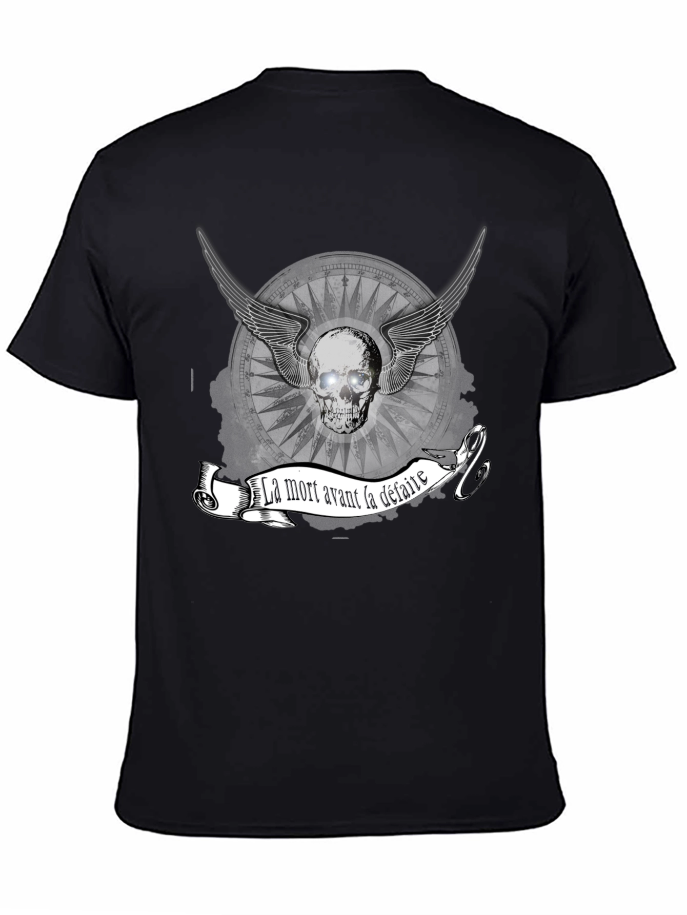 La Mort Avant La Defaite Skull Graphic Tee