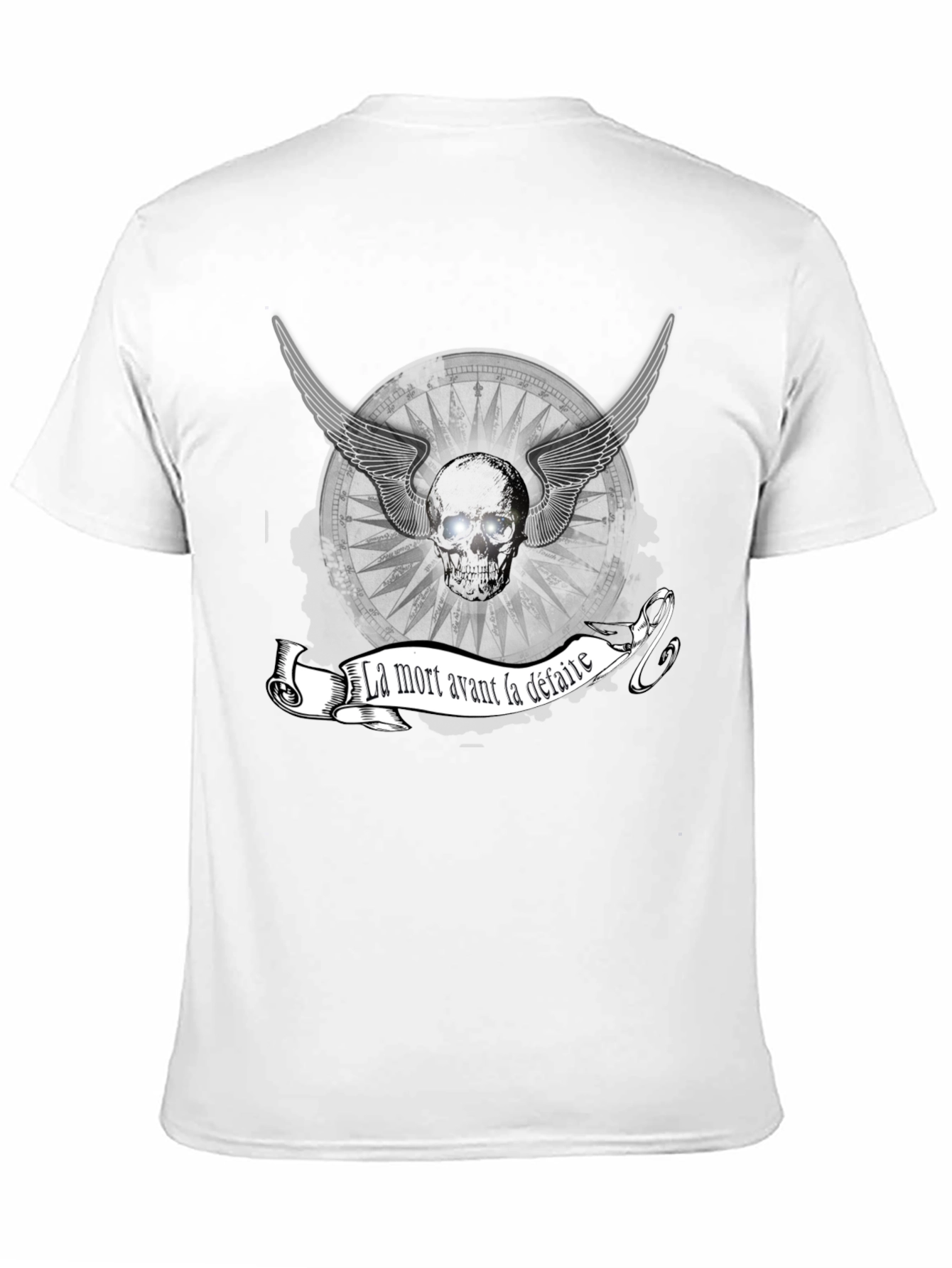 La Mort Avant La Defaite Skull Graphic Tee