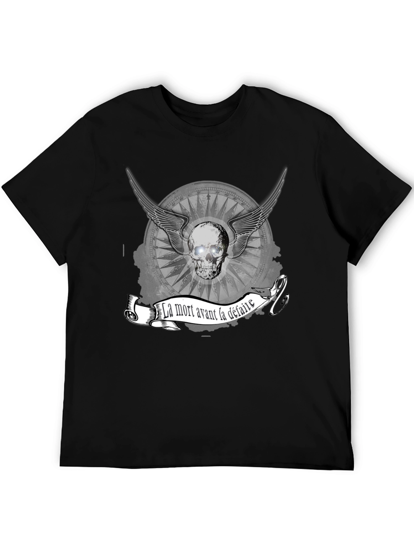 La Mort Avant La Defaite Skull Graphic Tee
