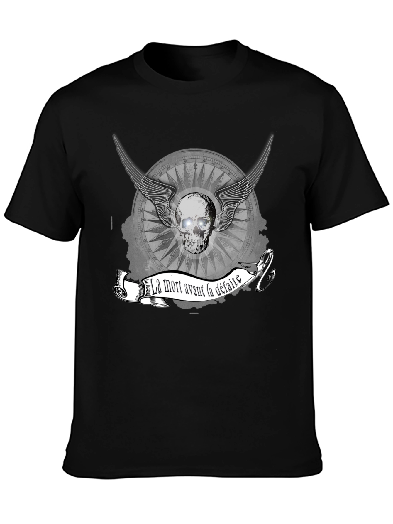 La Mort Avant La Defaite Skull Graphic Tee