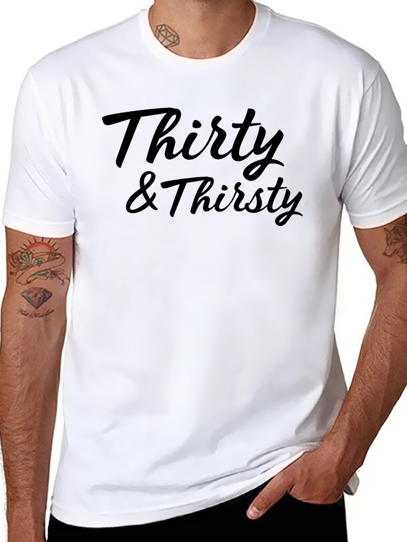 Thirty & Thirsty Black T-Shirt