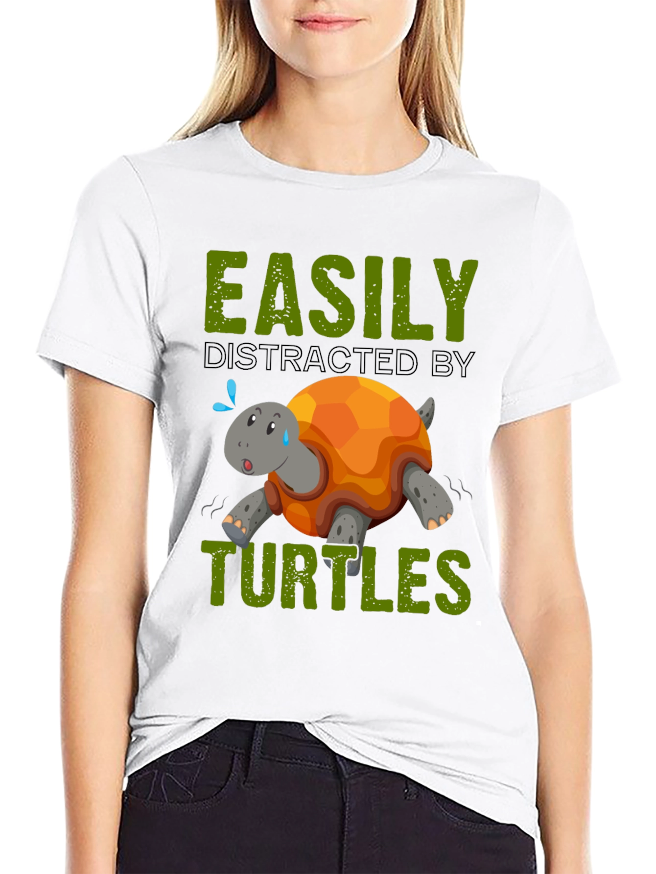 Easily Distracted By Turtles Graphic T-Shirt