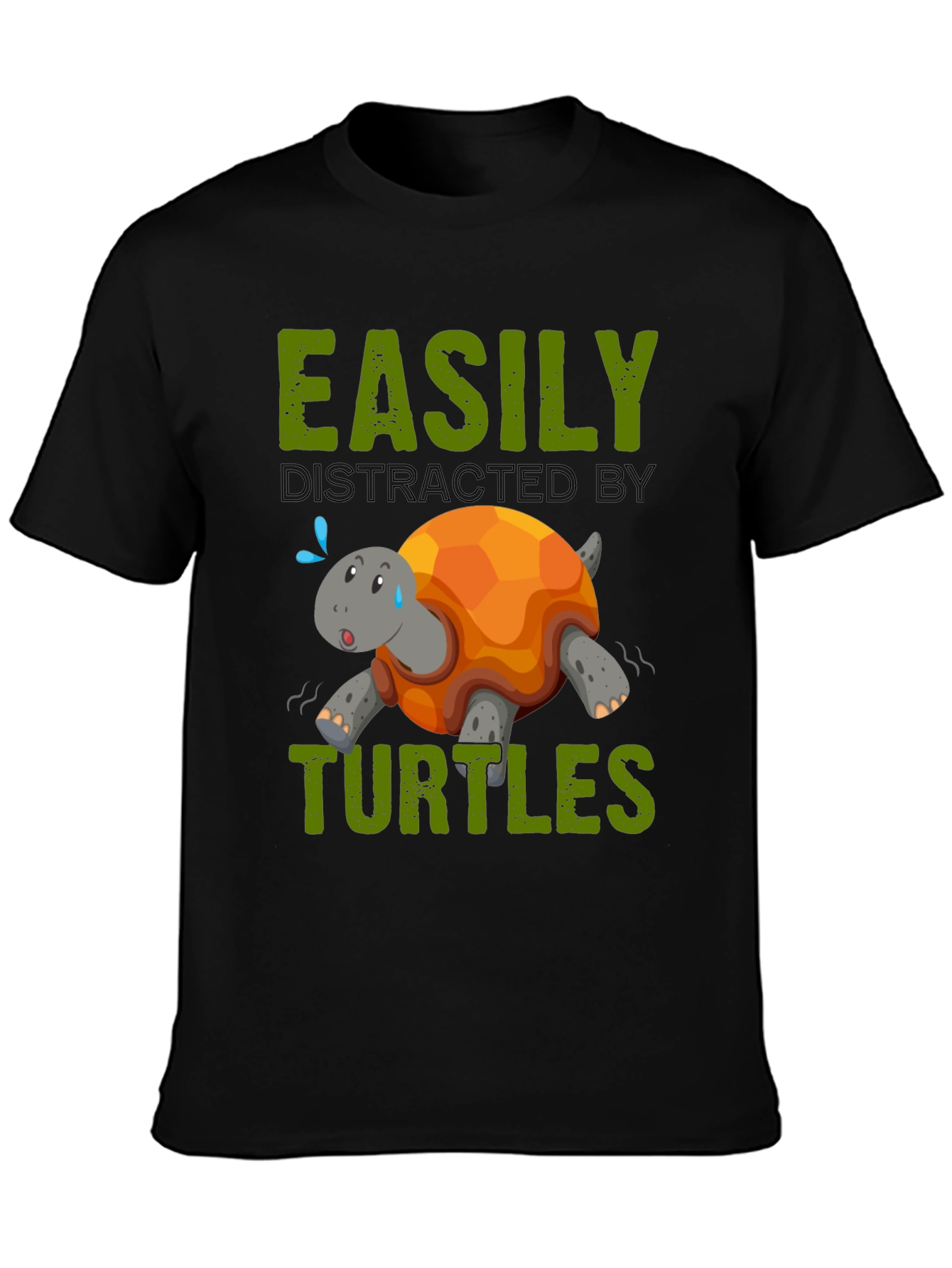 Easily Distracted By Turtles Graphic T-Shirt