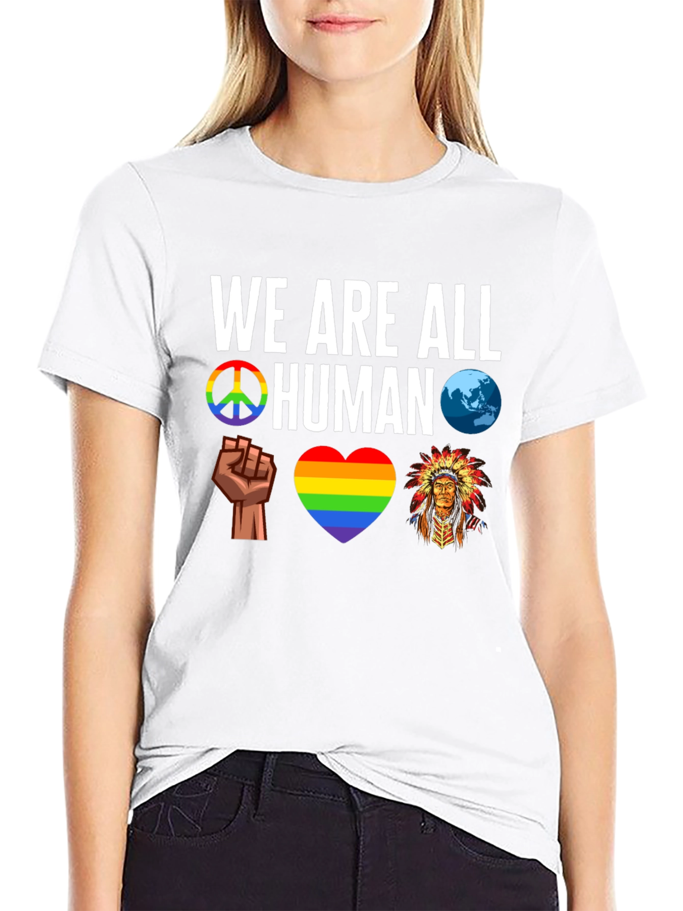 We Are All Human Graphic T-Shirt