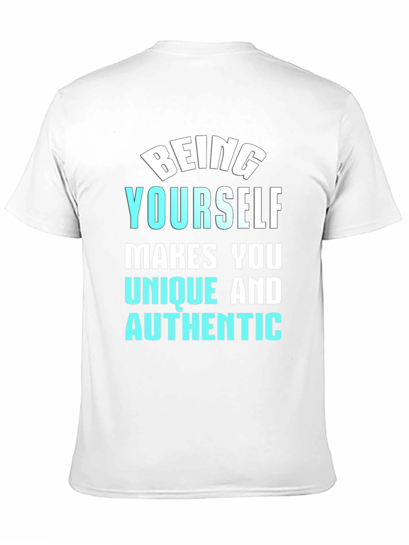 Be Yourself Black Graphic Tee