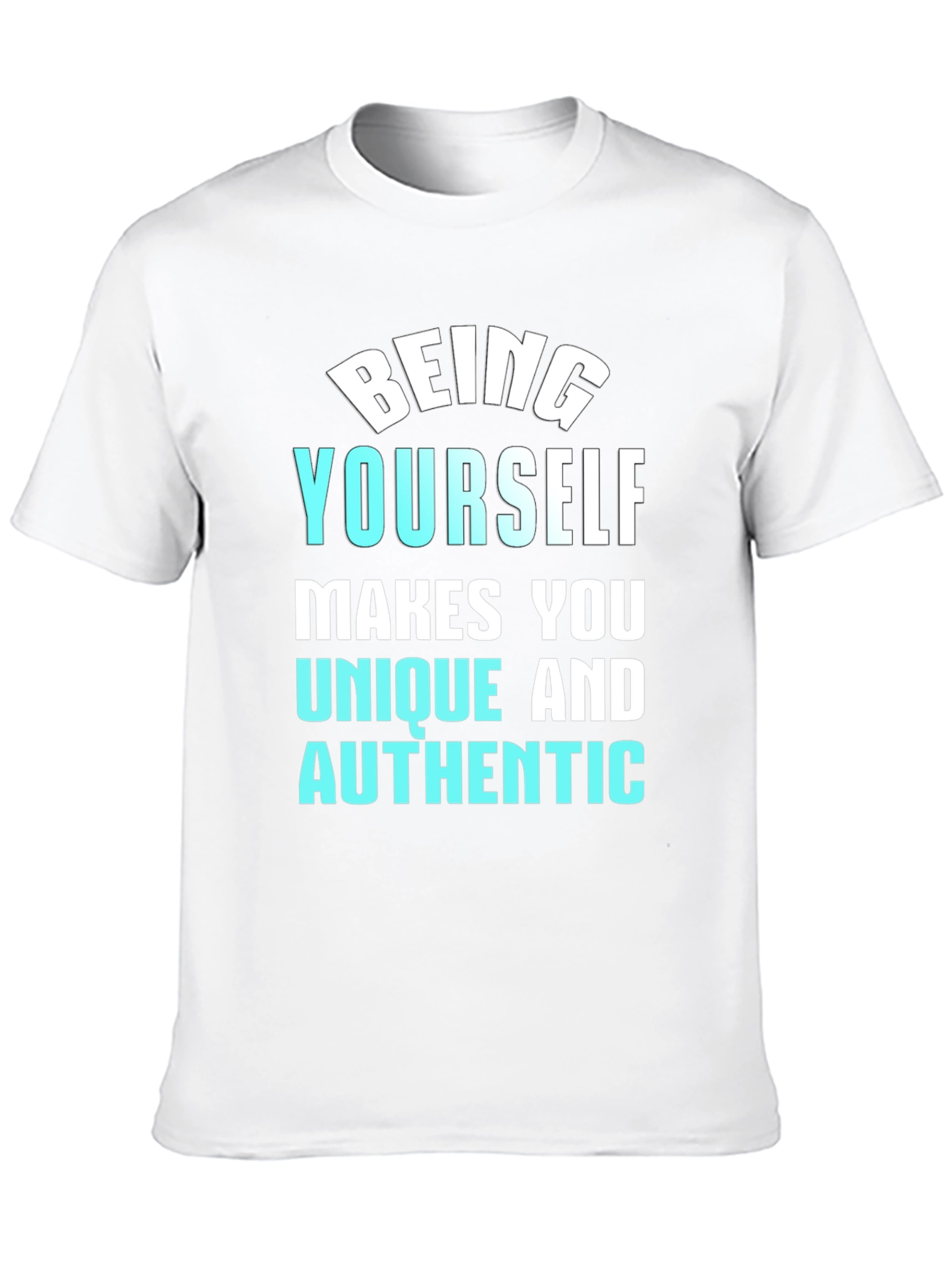 Be Yourself Black Graphic Tee