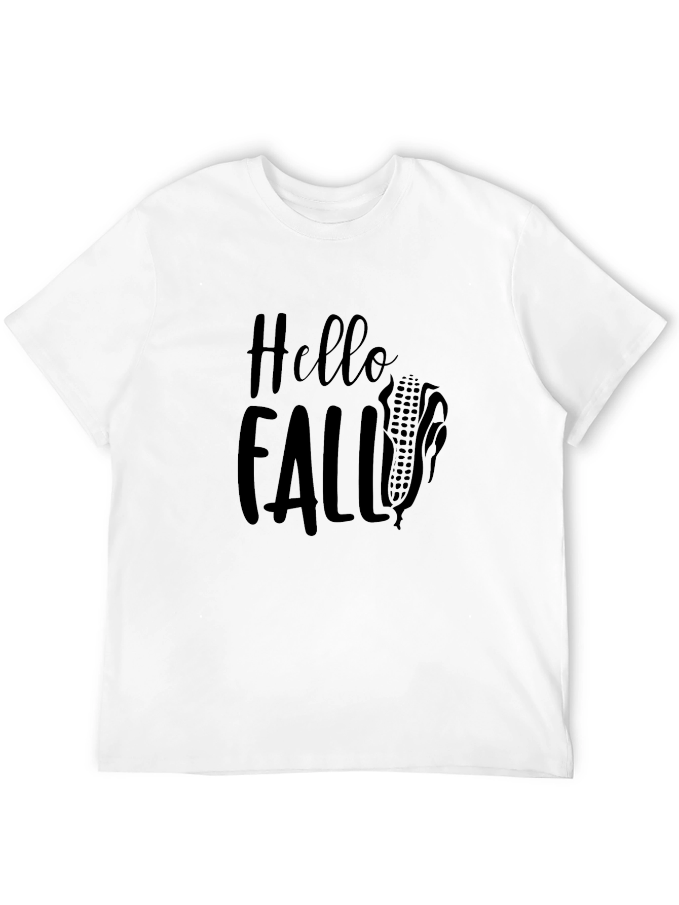 Hello Fall T-Shirt - Black Graphic Tee