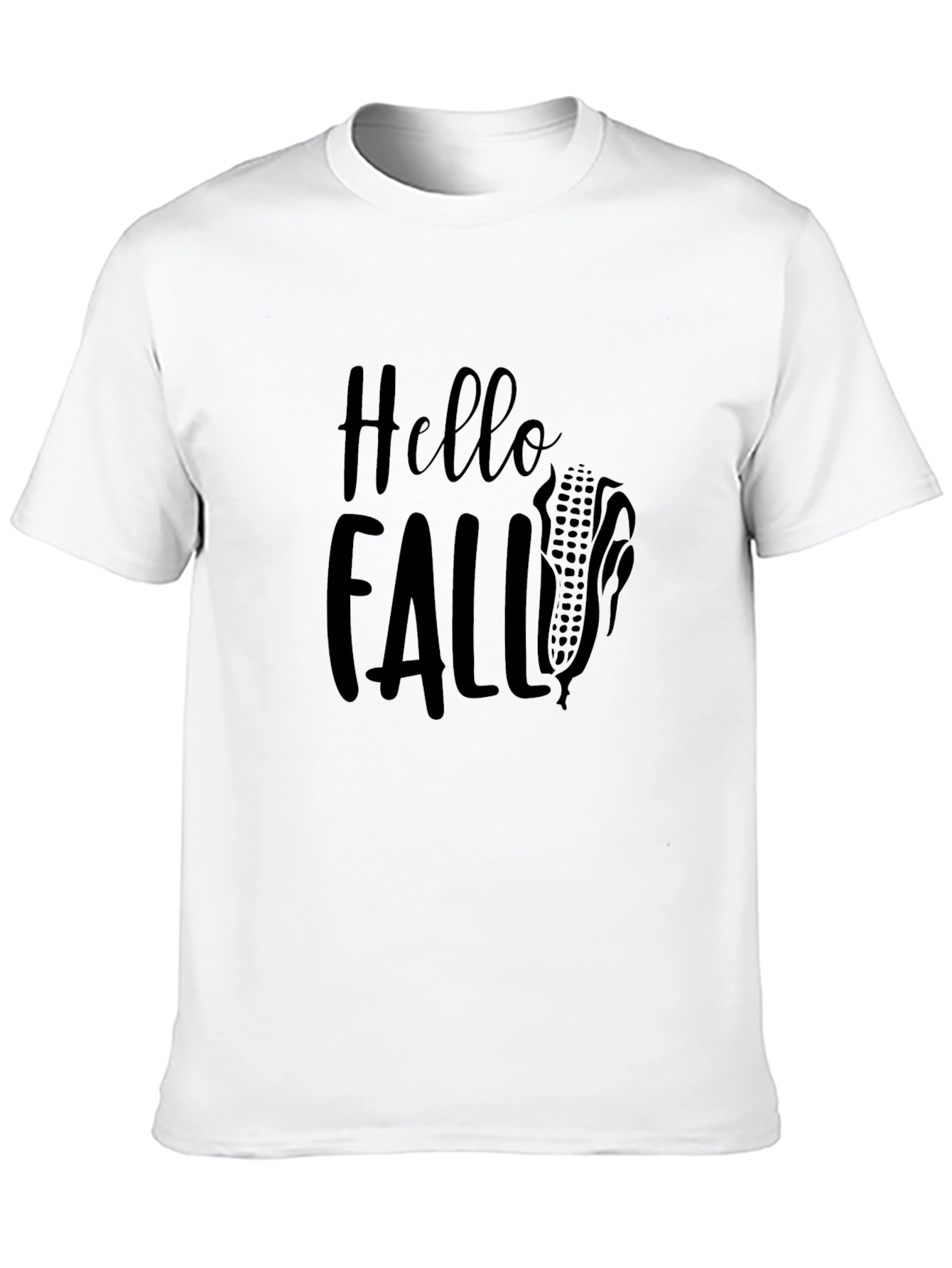 Hello Fall T-Shirt - Black Graphic Tee
