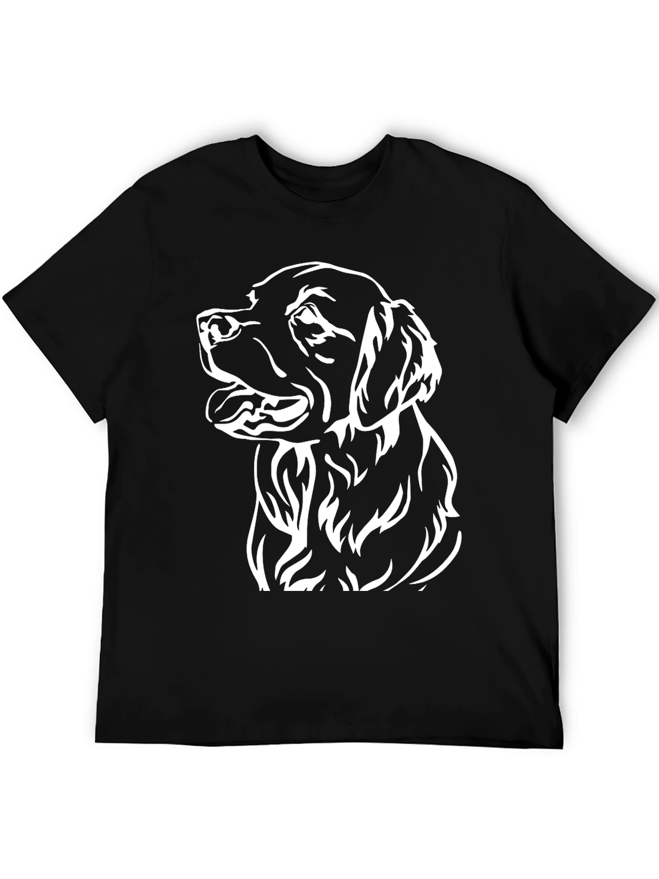 Dog Graphic Black T-Shirt