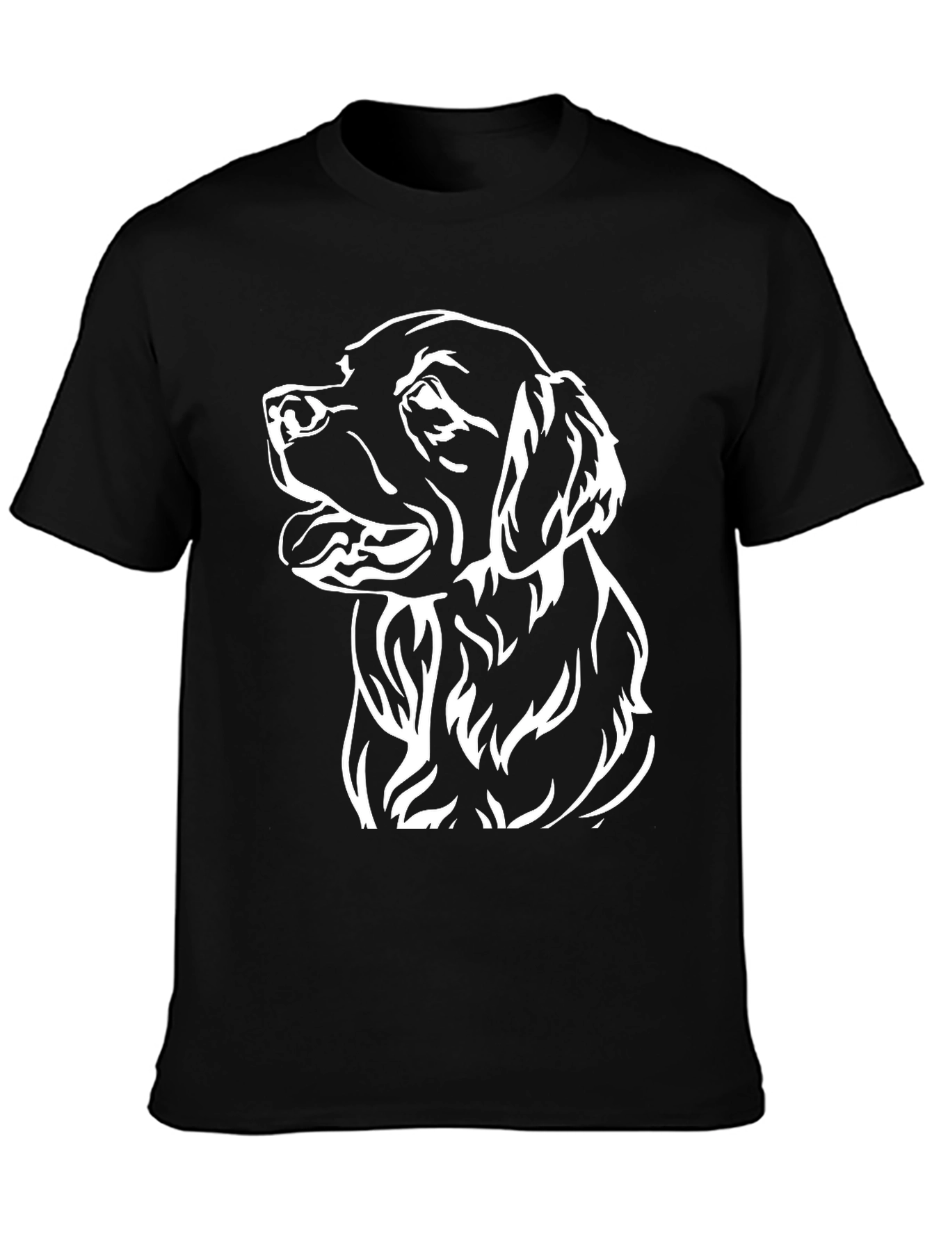 Dog Graphic Black T-Shirt