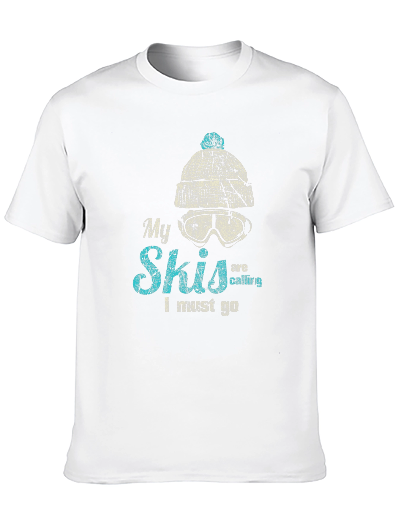 My Skis Are Calling T-Shirt - Funny Skiing Tee
