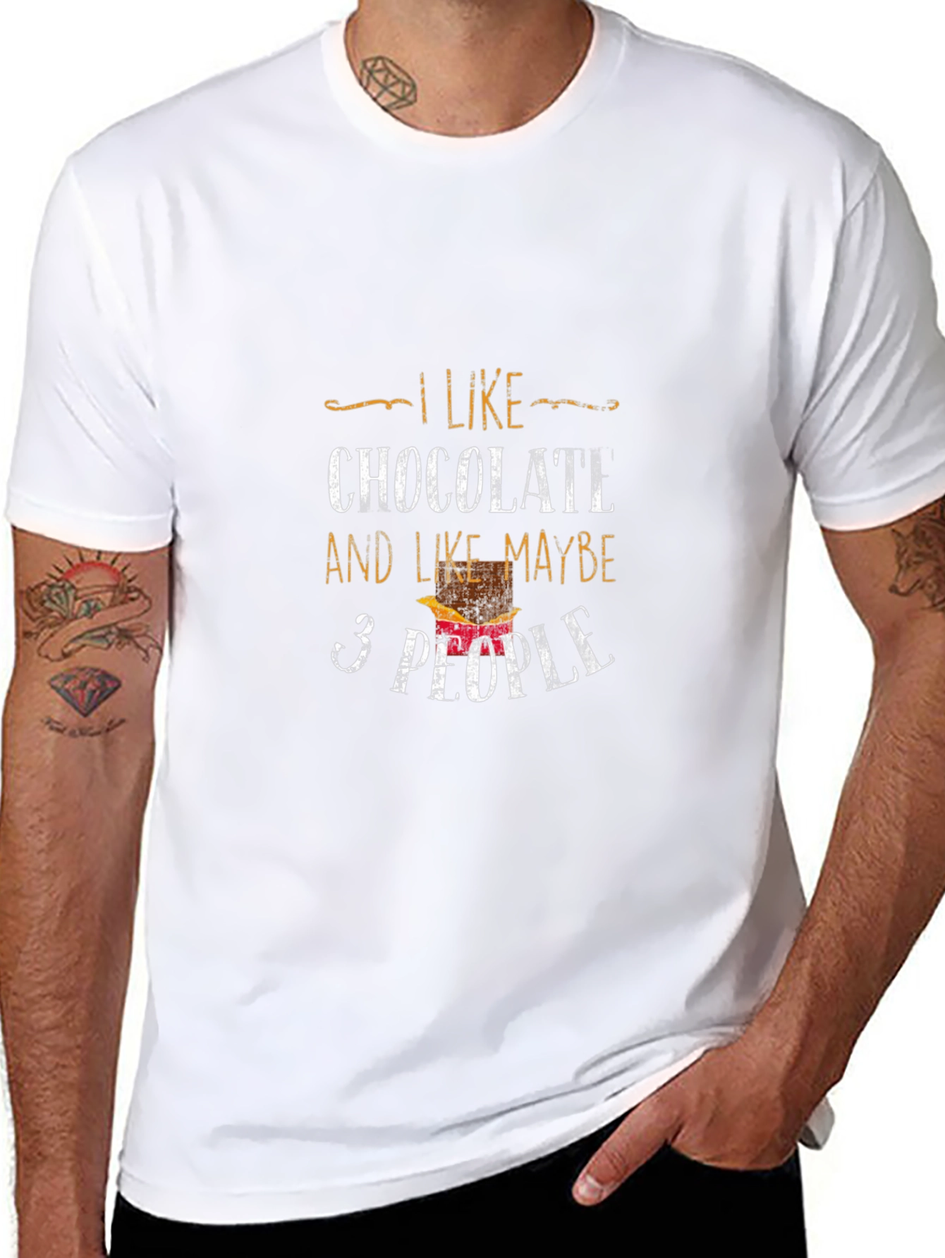 Chocolate Lover Graphic Tee - Funny Sarcastic Shirt