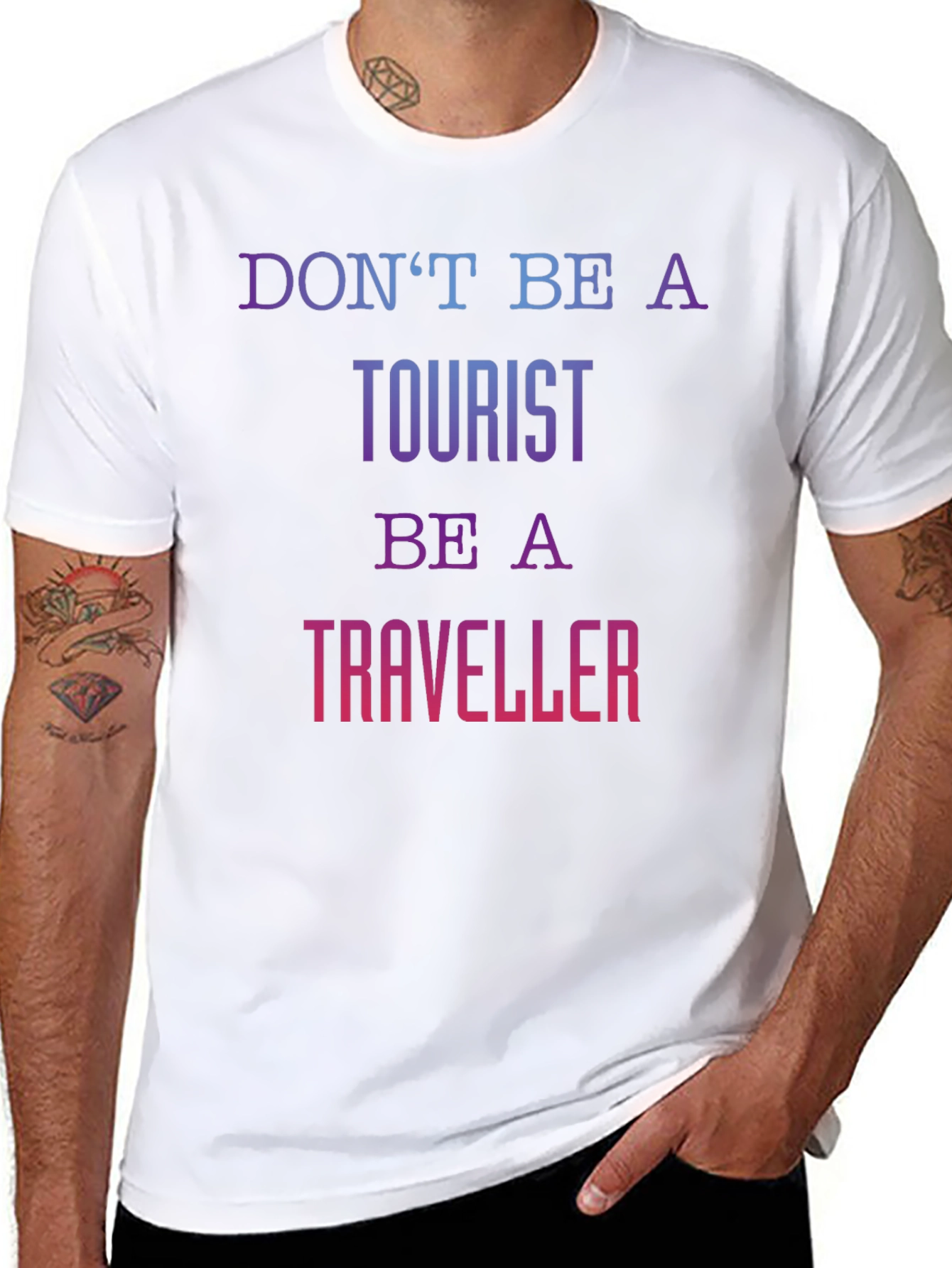 Dont Be A Tourist Be A Traveller T-Shirt