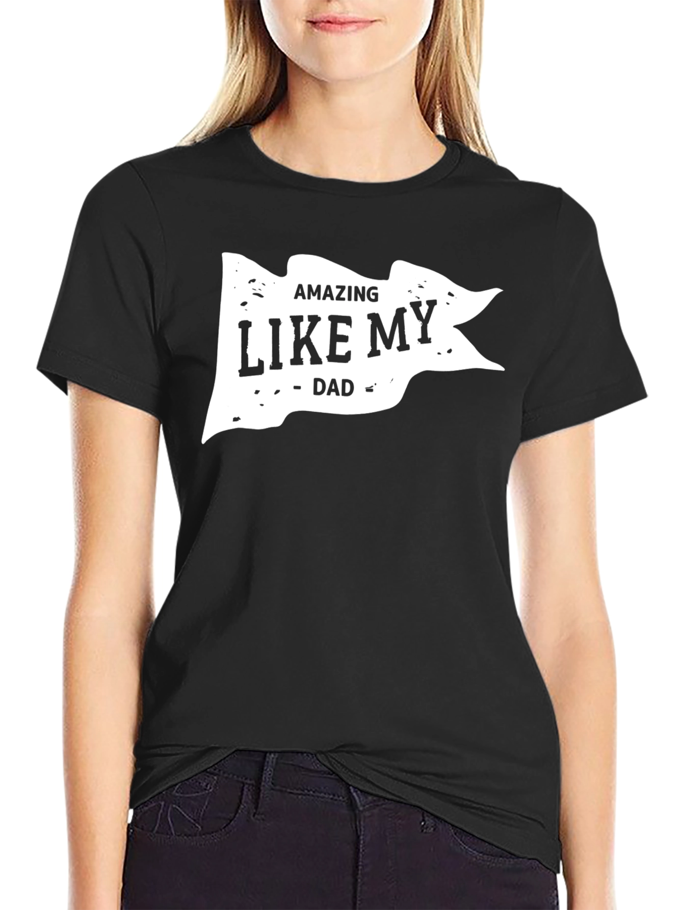 Amazing Like My Dad Mens Black T-Shirt