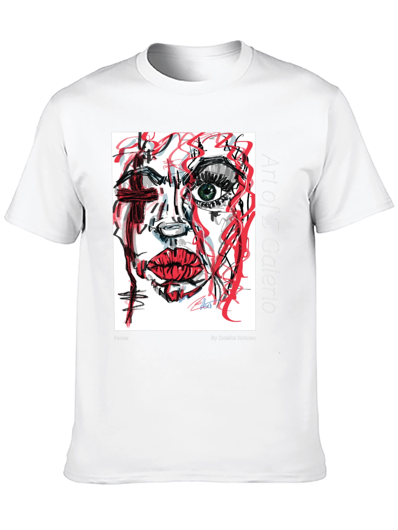 Abstract Faces Graphic T-Shirt - Art of Z Galerio