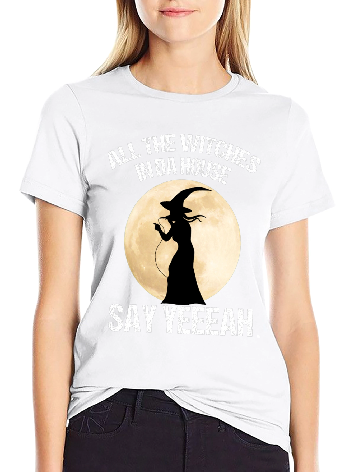 Witch Halloween T-Shirt: All the Witches In Da House